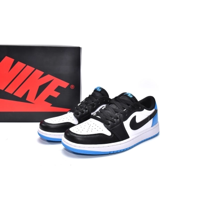 Jordan 1 Retro Low OG Black Dark Powder Blue Replica, CZ0790-104, Replica Shoes 02