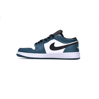 Jordan 1 Low Dark Teal Replica, 553558-411, Replica Shoes 01