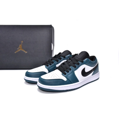Jordan 1 Low Dark Teal Replica, 553558-411, Replica Shoes 02