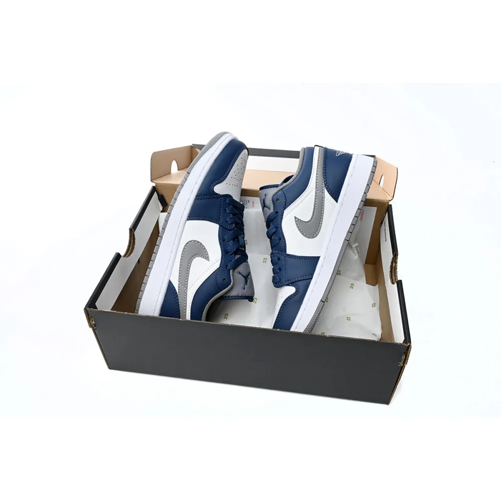 Jordan 1 Low True Blue Replica, 553558-412