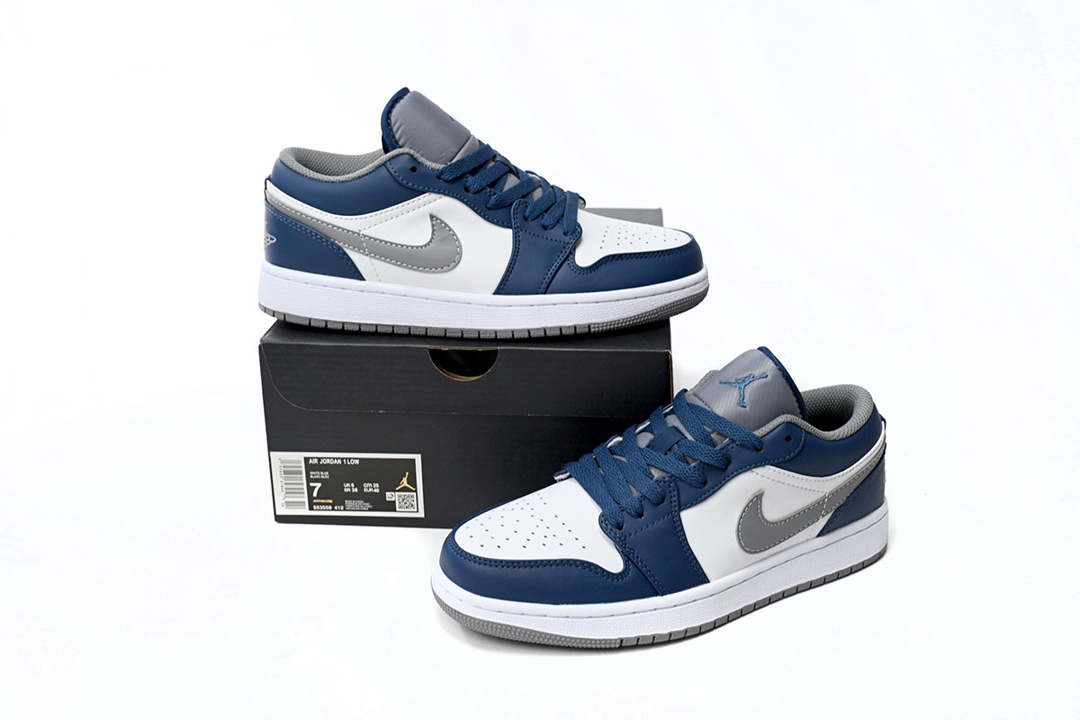 Jordan 1 Low True Blue Replica, 553558-412, Replica Shoes