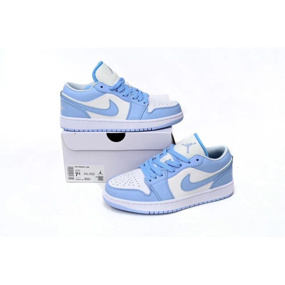 Jordan 1 Low White Ice Blue Replica, DC0774-141