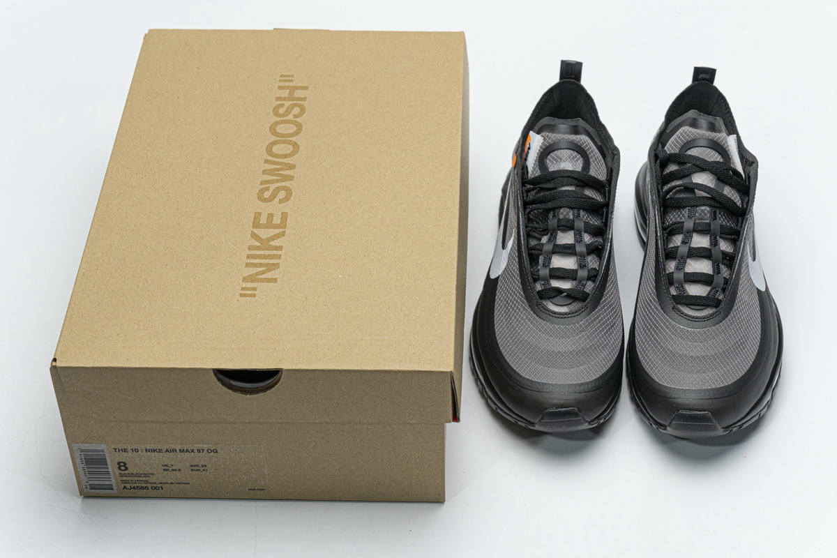 Air Max 97 Off-White Black Replica, AJ4585-001, Replica Shoes