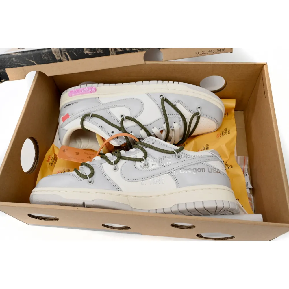 Dunk Low Off-White Lot 22 Replica,DM1602-124