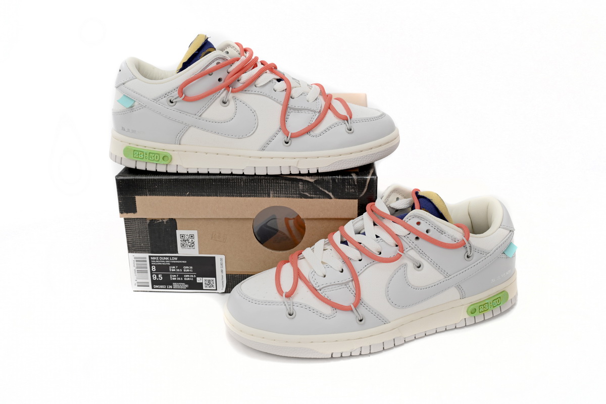 Dunk Low Off-White Lot 23 Replica,DM1602-126