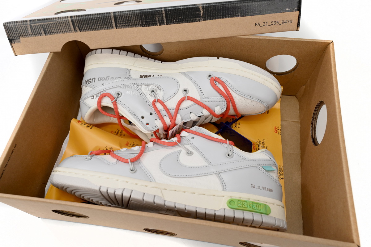 Dunk Low Off-White Lot 23 Replica,DM1602-126