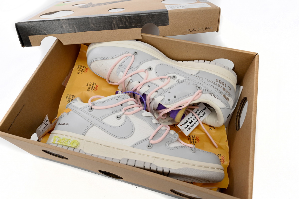 Dunk Low Off-White Lot 24 Replica,DM1602-119