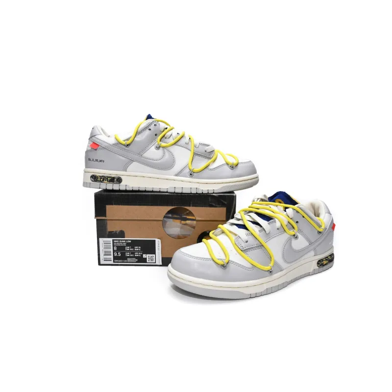 Dunk Low Off-White Lot 27 Replica,DM1602-120