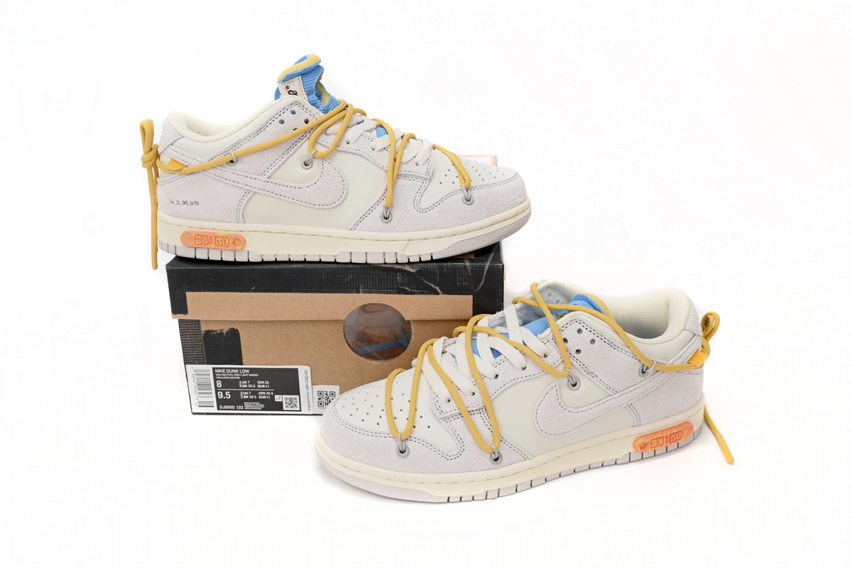Dunk Low Off-White Lot 34 Replica,DJ0950-102