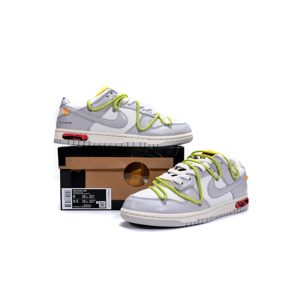 Dunk Low Off-White Lot 8 Replica,DM1602-106