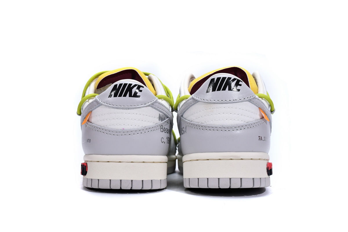 Dunk Low Off-White Lot 8 Replica,DM1602-106