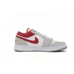 Jordan 1 Low SE Light Smoke Grey Gym Red Replica, DC6991-016, Replica Shoes