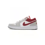 Jordan 1 Low SE Light Smoke Grey Gym Red Replica