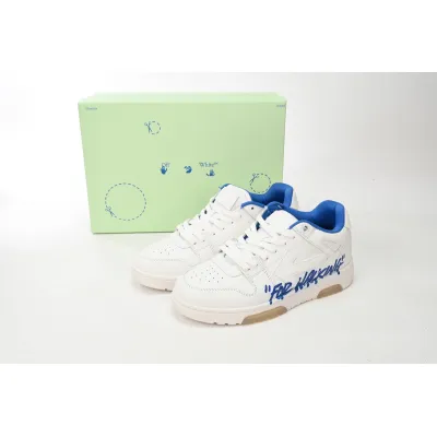 OFF-WHITE Out Of Office "OOO" Low For Walking White Blue Replica, OMIA18 9S22LEA00 30145 02