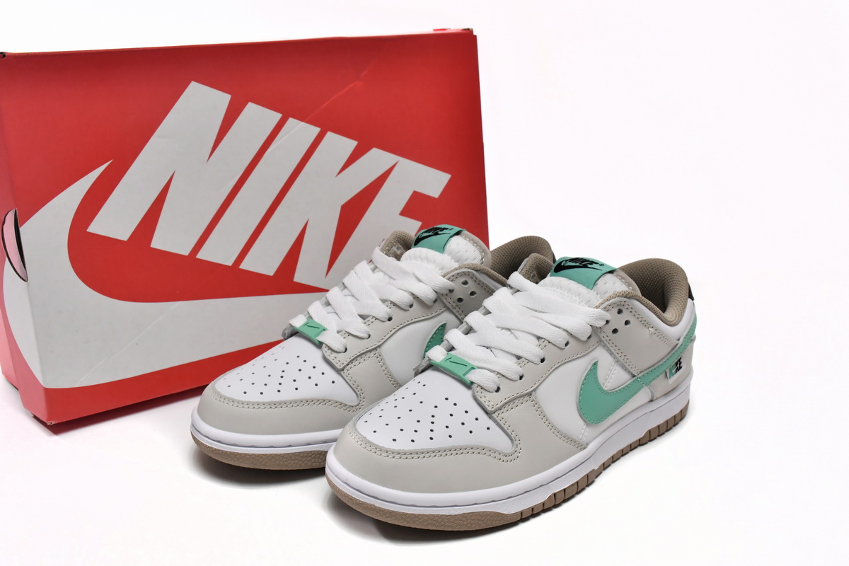 Dunk Low Split Seam White Tan Mint Replica,DX5933-900