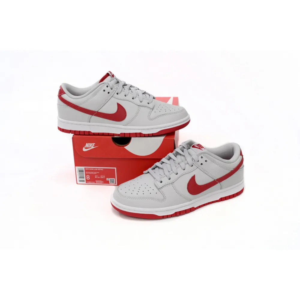 Dunk Low Vast Grey Varsity Red Replica,FJ0832-011