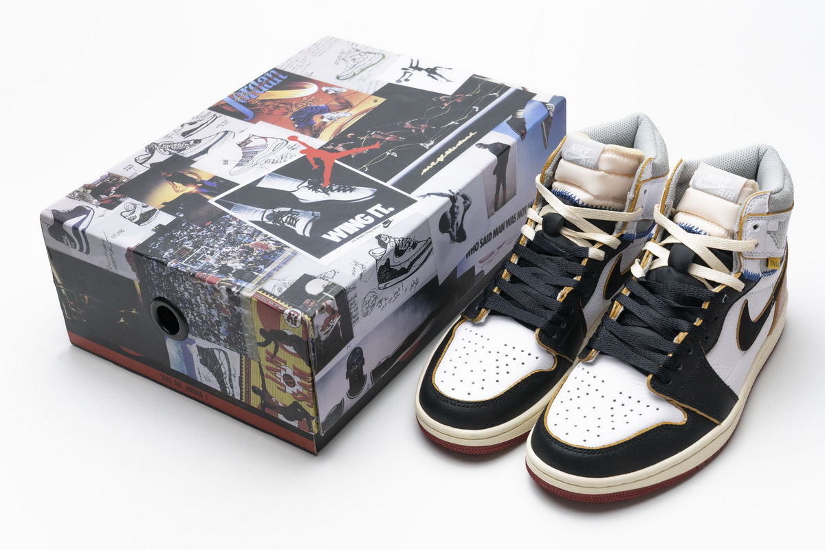 Jordan 1 Retro High Union Los Angeles Black Toe Replica,BV1300-106, Replica Shoes