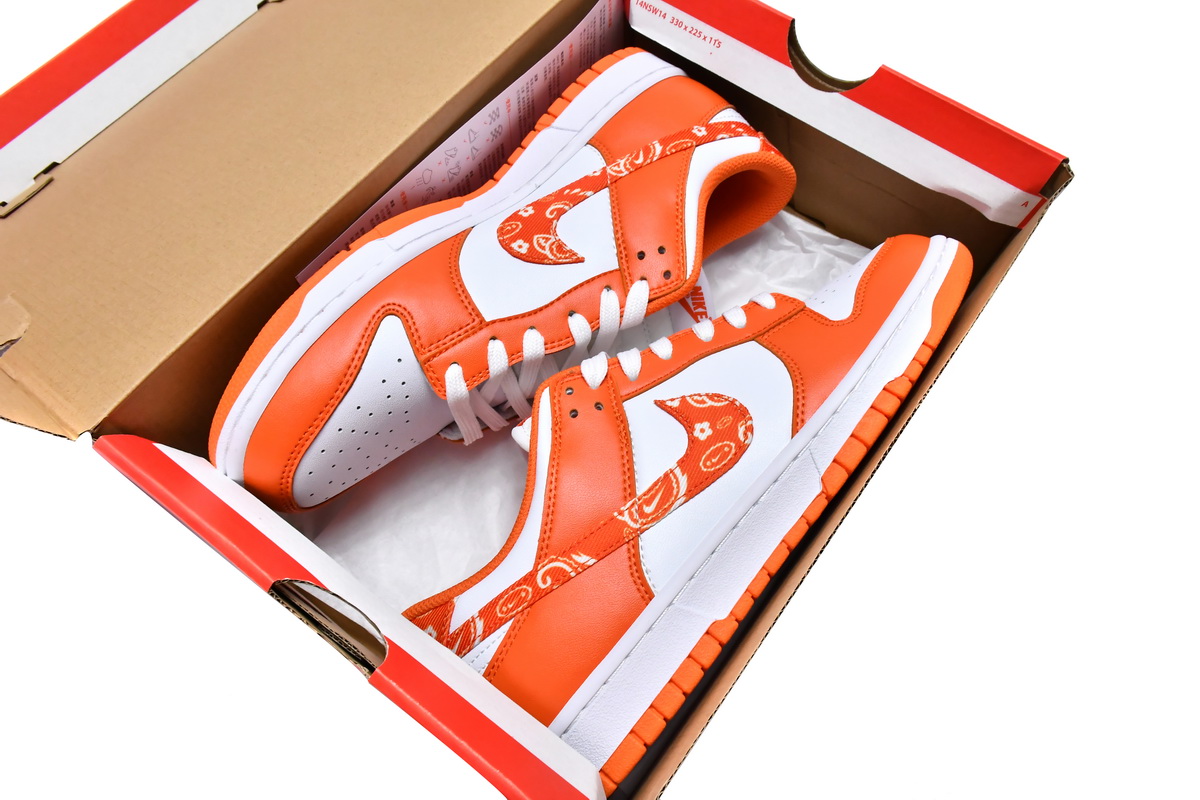 Dunk Low Essential Paisley Pack Orange Replica,DH4401-103