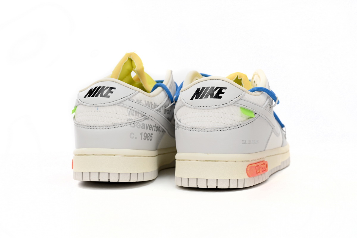 Dunk Low Off-White Lot 10 Replica,DM1602-112