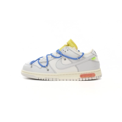 Dunk Low Off-White Lot 10 Replica,DM1602-112 01