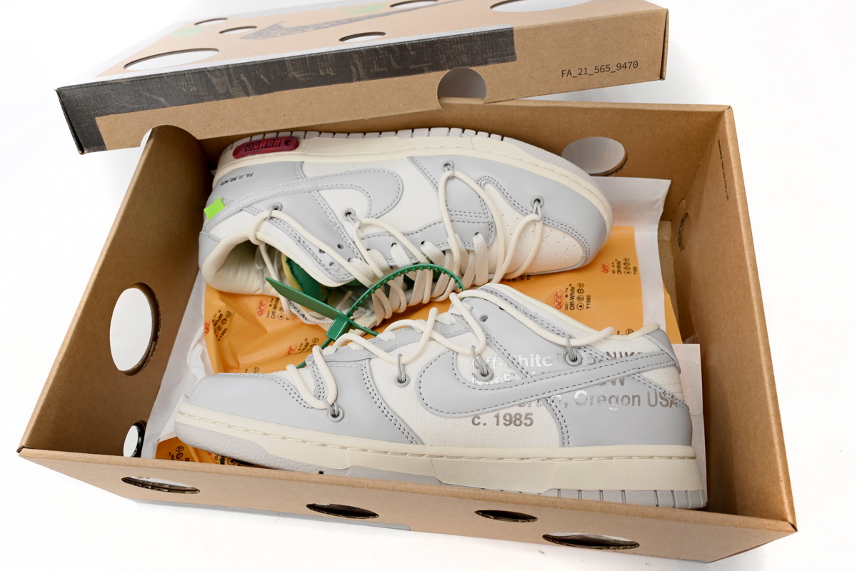 Dunk Low Off-White Lot 25 Replica,DM1602-121