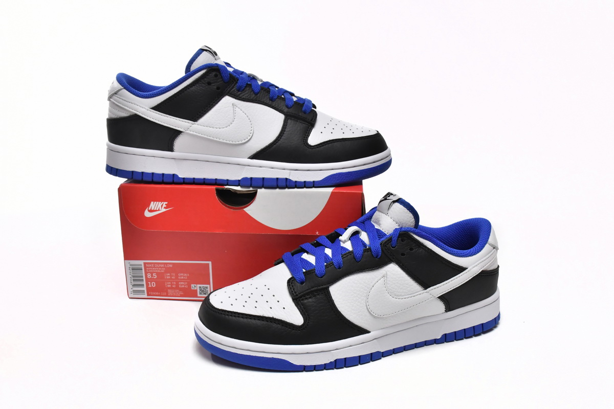 Dunk Low White Black Royal Replica,FD9064-110