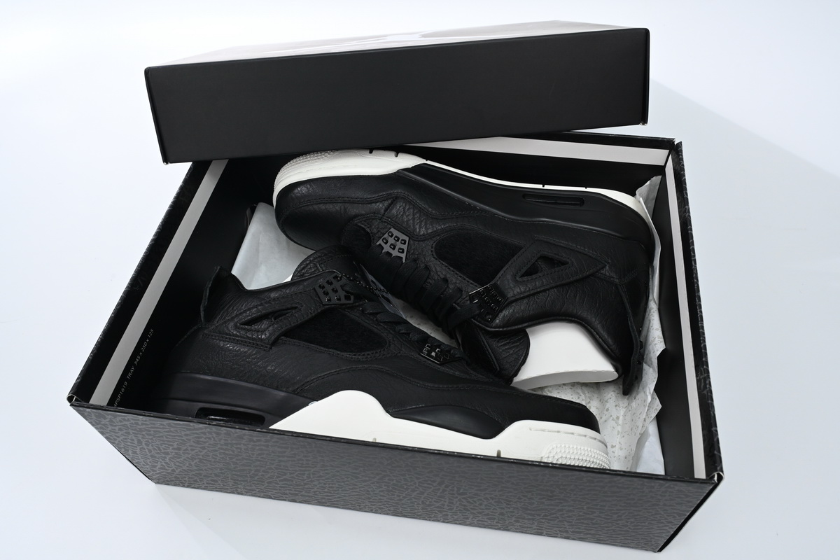 Jordan 4 Retro Pony Hair Black Replica, 819139-010
