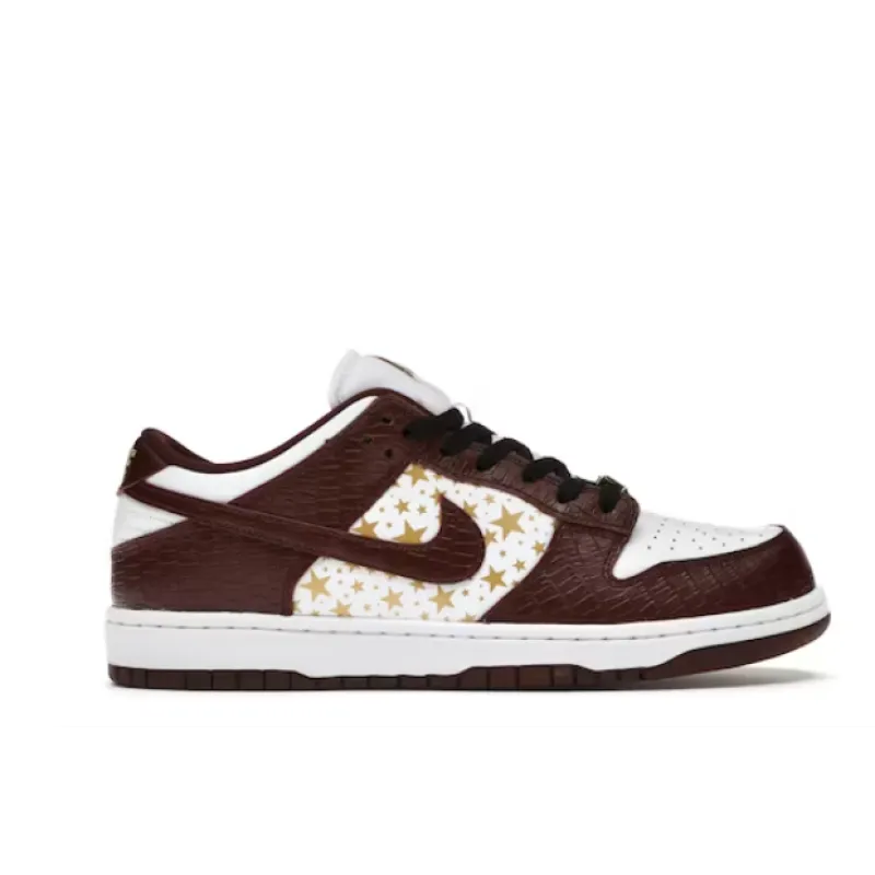 SB Dunk Low Supreme Stars Barkroot Brown Replica,DH3228-103