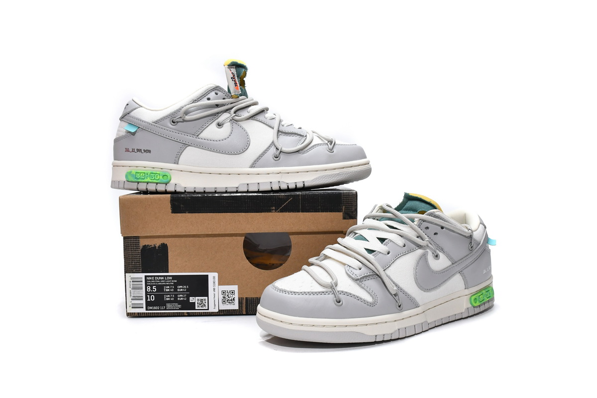 Dunk Low Off-White Lot 42 Replica,DM1602-117