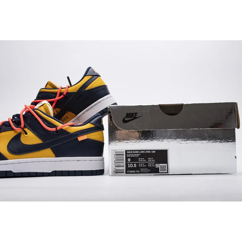 Dunk Low Off-White University Gold Replica,CT0856-700