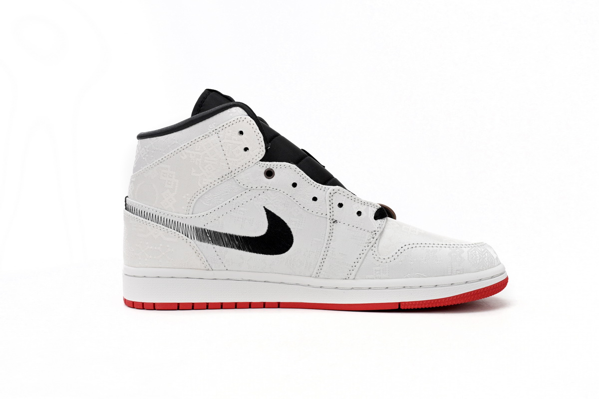 Jordan 1 Mid SE Fearless Edison Chen CLOT Replica, CU2804-100, Replica Shoes