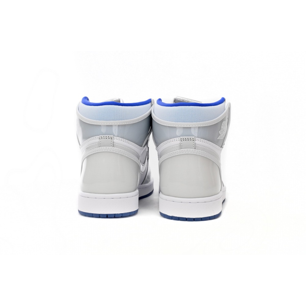 Jordan 1 Retro High Zoom White Racer Blue Replica, CK6637-104, Replica Shoes