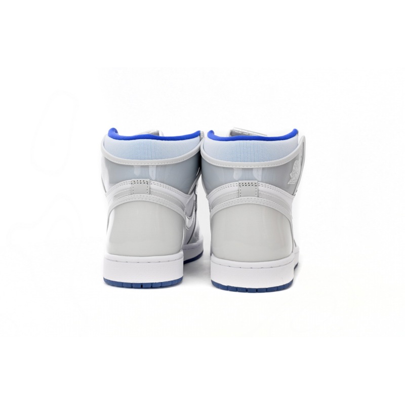Jordan 1 Retro High Zoom White Racer Blue Replica, CK6637-104, Replica Shoes