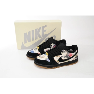 SB Dunk Low Supreme Rammellzee Replica,FD8778-001 02