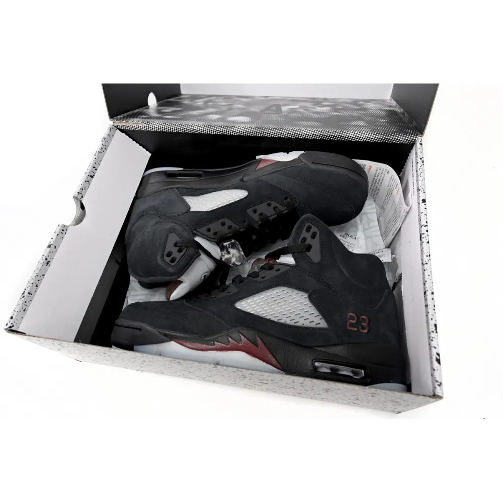 A Ma Maniére x Air Jordan 5 “Black” Replica,FD1330-001