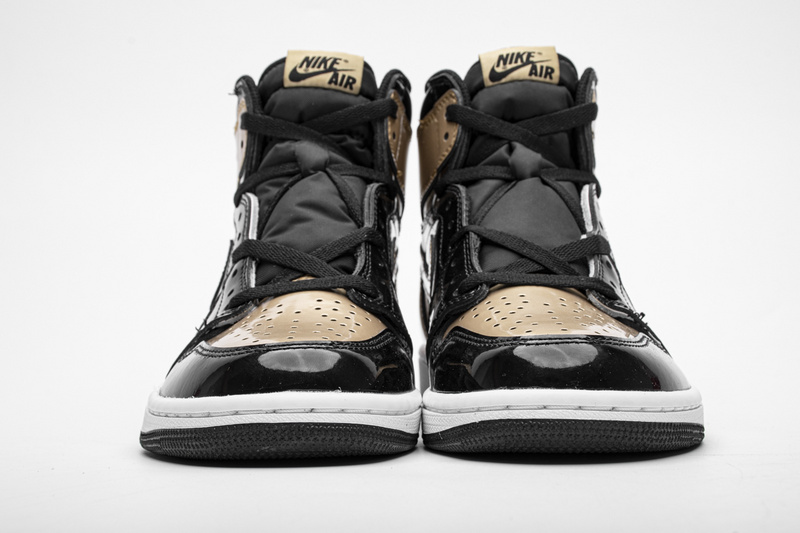 Jordan 1 Retro High NRG Patent Gold Toe Replica, 861428-007, Replica Shoes