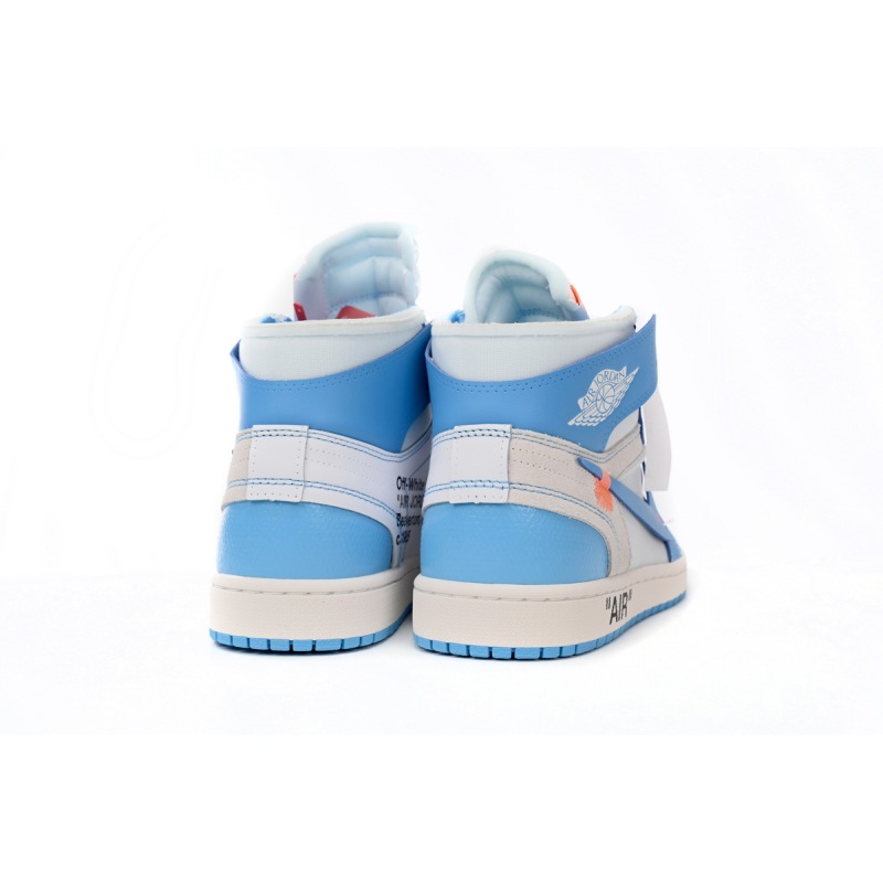 Jordan 1 Retro High Off-White University Blue Replica, AQ0818-148, Replica Shoes