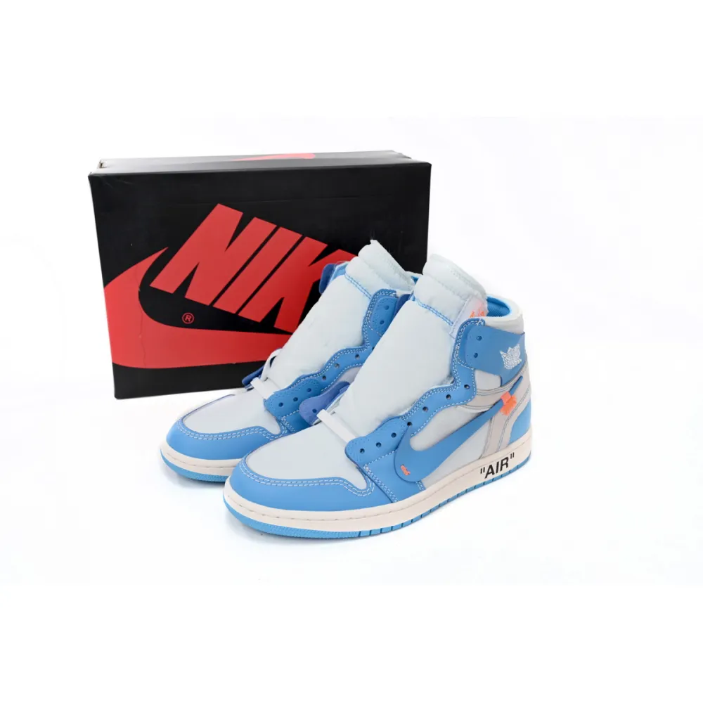 Jordan 1 Retro High Off-White University Blue Replica, AQ0818-148