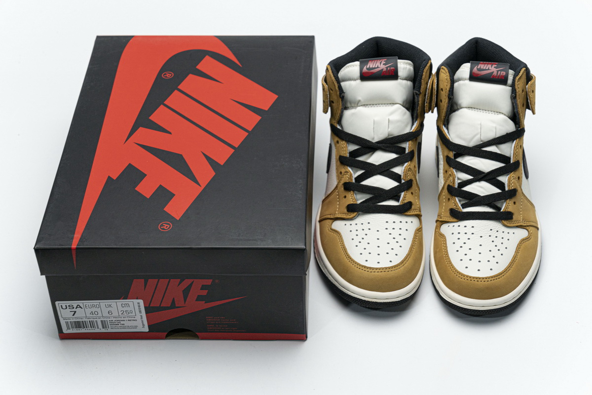 Jordan 1 Retro High Rookie of the Year Replica, 555088-700, Replica Shoes
