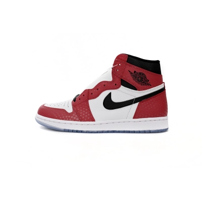 Jordan 1 Retro High Spider-Man Origin Story Replica, 555088-602, Replica Shoes 01
