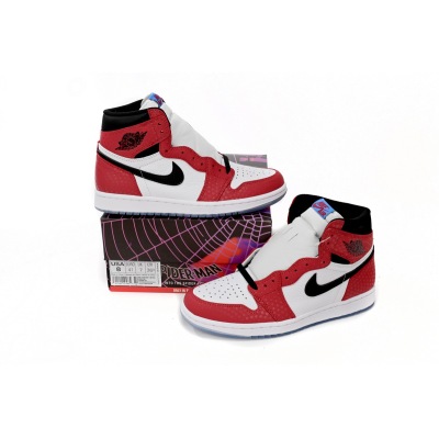 Jordan 1 Retro High Spider-Man Origin Story Replica, 555088-602, Replica Shoes 02