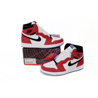 Jordan 1 Retro High Spider-Man Origin Story Replica, 555088-602, Replica Shoes 02