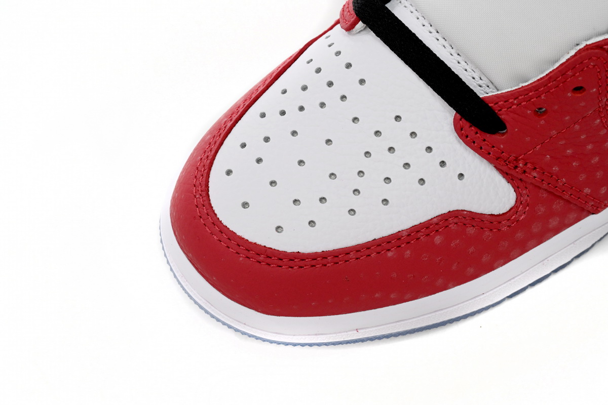 Jordan 1 Retro High Spider-Man Origin Story Replica, 555088-602, Replica Shoes