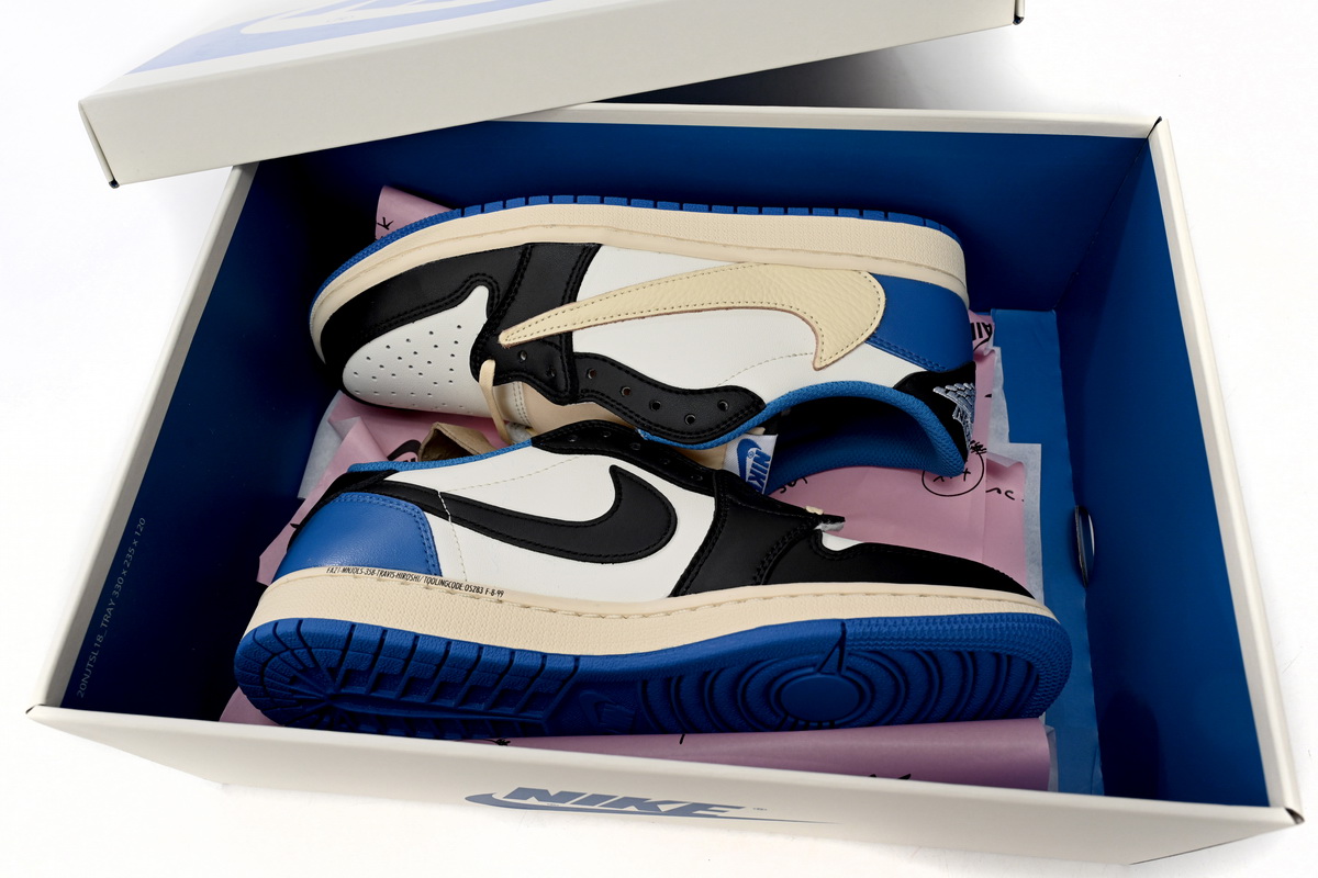 Jordan 1 Retro Low OG SP Fragment x Travis Scott Replica, DM7866-140, Replica Shoes