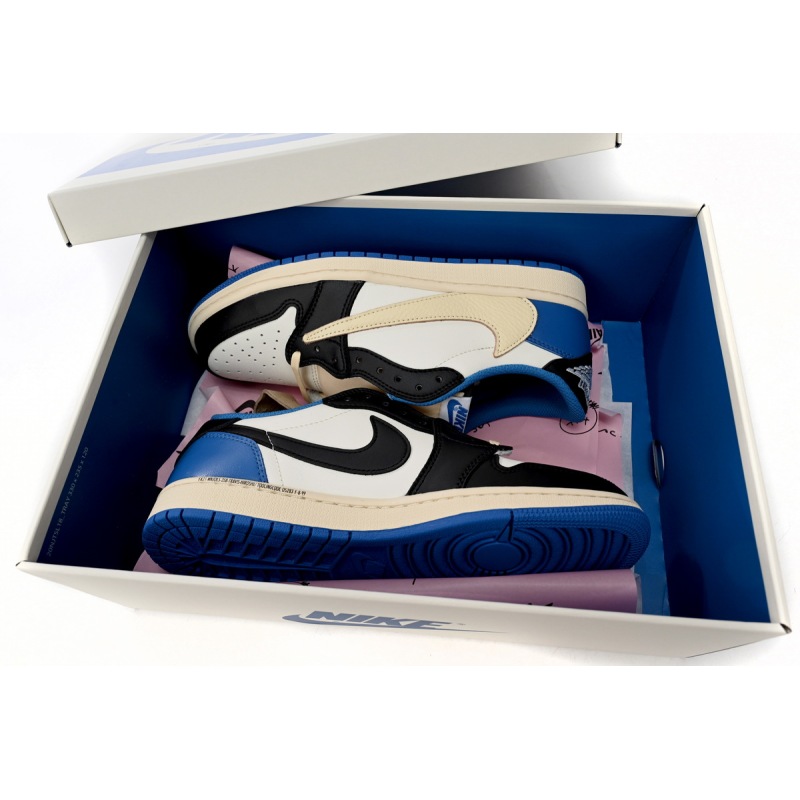 Jordan 1 Retro Low OG SP Fragment x Travis Scott Replica, DM7866-140, Replica Shoes