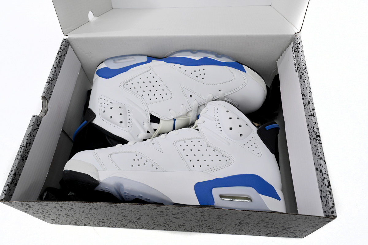 Jordan 6 Retro Sport Blue Replica,384664-107