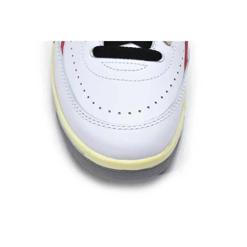 Jordan 2 Retro Low SP Off-White White Red Replica, DJ4375-106
