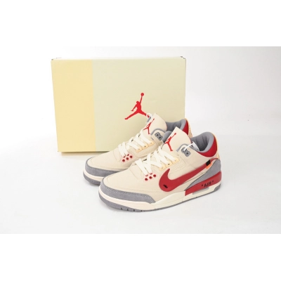 OFF WHITHE X Air Jordan 3 Beige Replica, DH7139-123 02