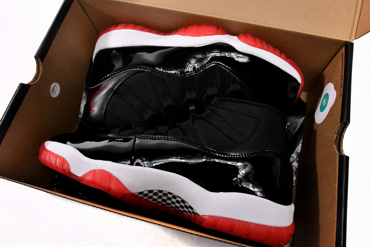 Jordan 11 Retro Playoffs Bred Replica, 378037-061