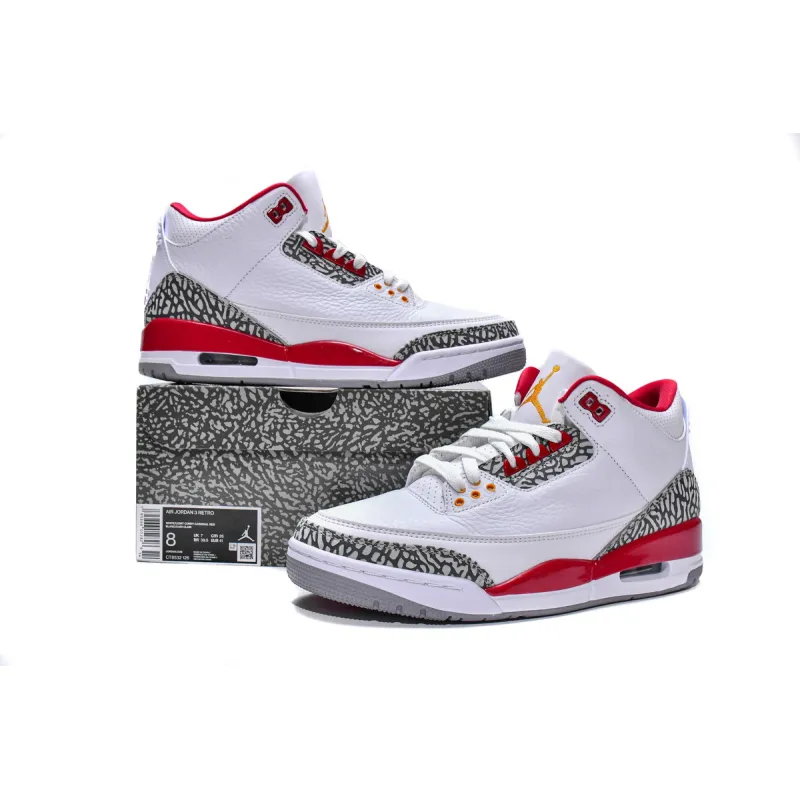 Jordan 3 Retro Cardinal Red Replica, CT8532-126